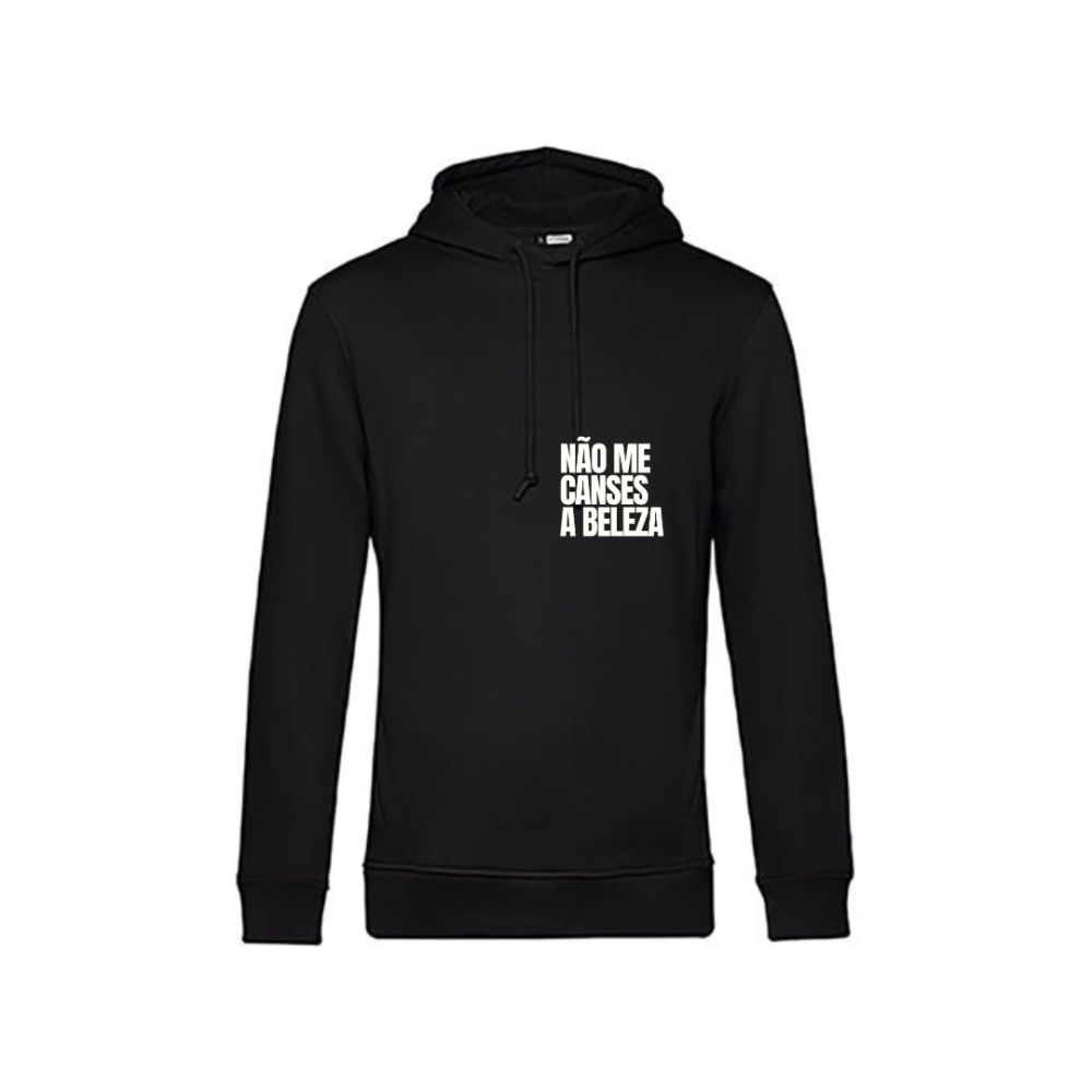 Hoodie 80% algodão (modelo homem) – “Não me canses a beleza”