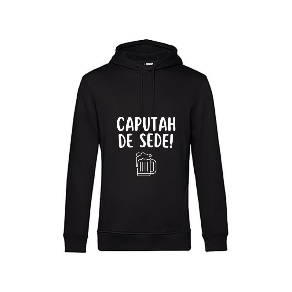 Hoodie 80% algodão (modelo homem) – “caputah de sede”