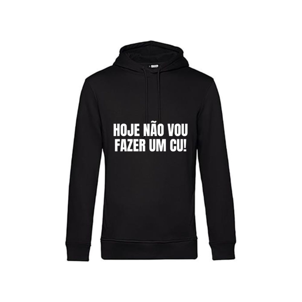 Hoodie 80% algodão (modelo homem) -“Hoje não vou fazer um cu” - Image 2