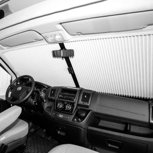 Cortina Plissada Frontal Remis Bege Fiat Ducato X250 2011-2014