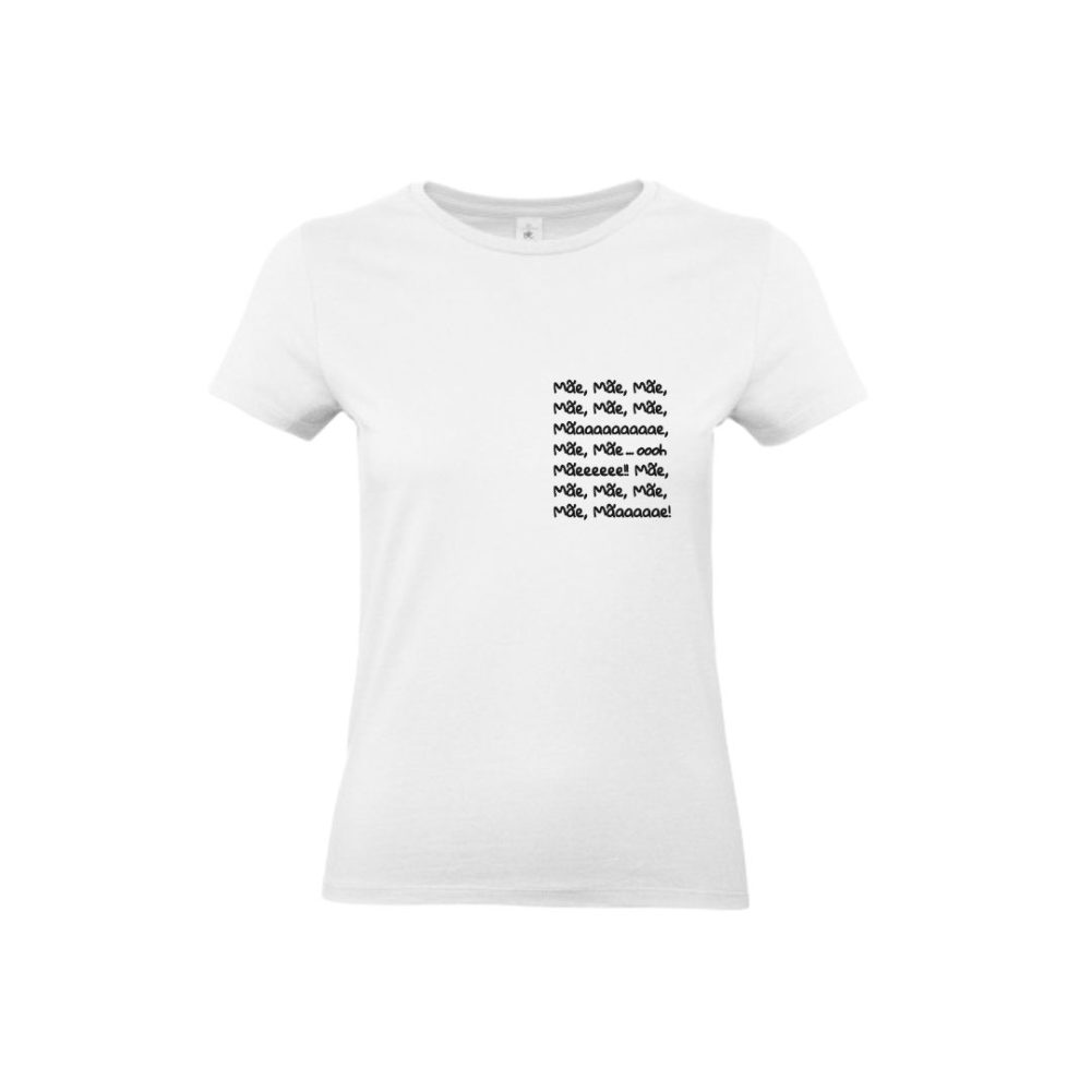 ESGOTADO TEMPORARIAMENTE – T-shirt Mulher “Mãaaaae” c/ letras pequenas (modelo clássico, 100% algodão) várias cores de letras disponíveis - Image 3