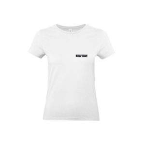 ESGOTADO TEMPORARIAMENTE – T-shirt Mulher “Kesafodah” (modelo clássico, 100% algodão) várias cores de letras disponíveis