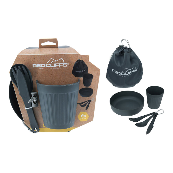 Conjunto de Utensílios de Cozinha para Campismo - 6 Peças
