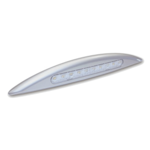 Aplique Exterior Meia Lua Cinza LED 4000K