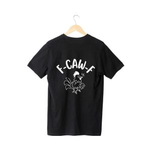 T-shirt homem “F-CAW-OFFFFFF!” (100% algodão)