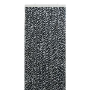 Cortina de Pelo Cor Cinza/Branco/Preto 560x2050mm com Saco