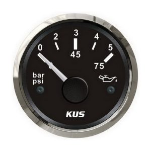 KUS Manómetro Pressão Óleo 12/24V IP