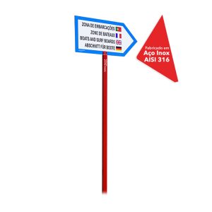 Prumo para placa – Ordenamento – Inox