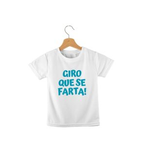 T-shirt criança “Giro(a) que se farta” (100% algodão) tamanhos desde 18 meses aos 14 anos