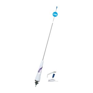 Glomex Antena VHF Inox com 25m de Cabo e Suporte Mastro