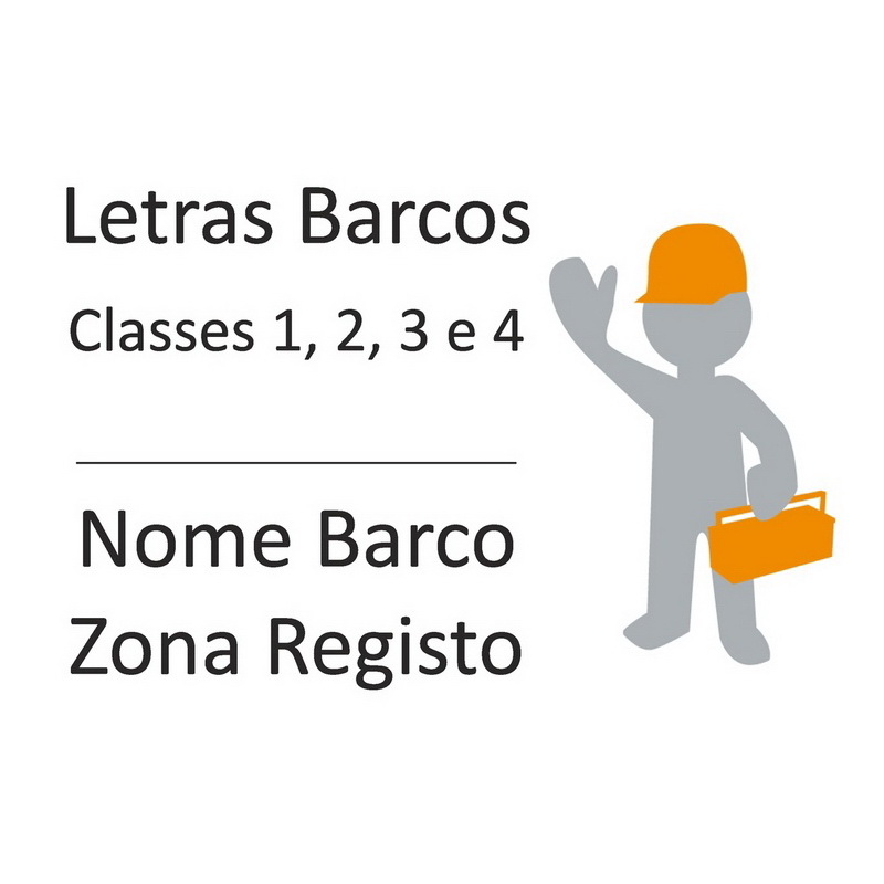 Letras para Barcos Classes 1, 2, 3, 4