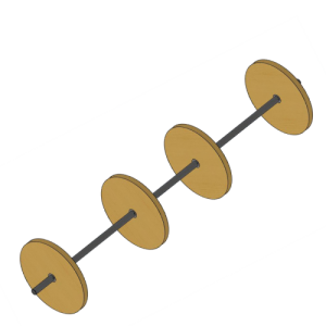 Suporte para enrolar pistas tumbling
